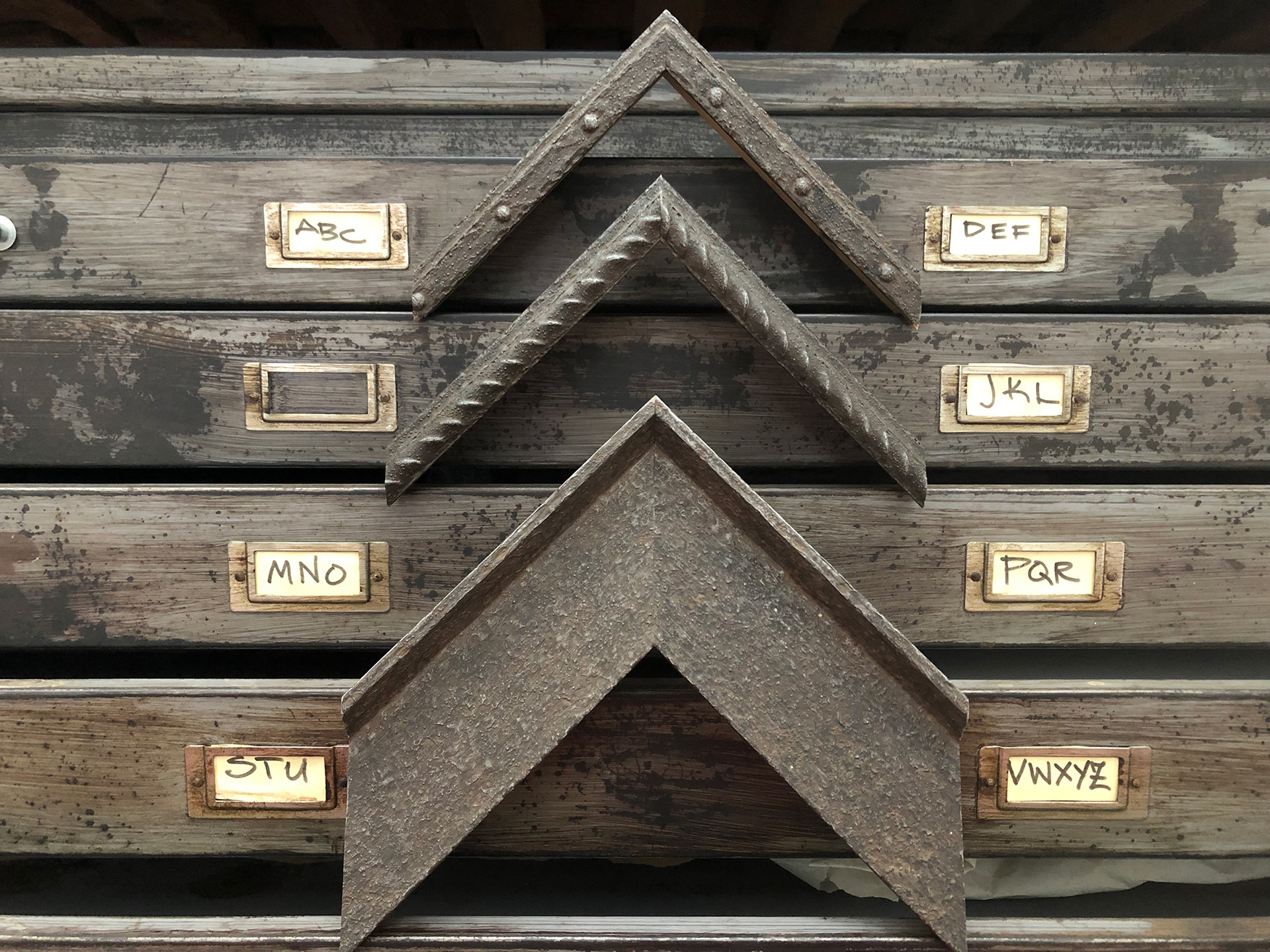 Industrial aged steel