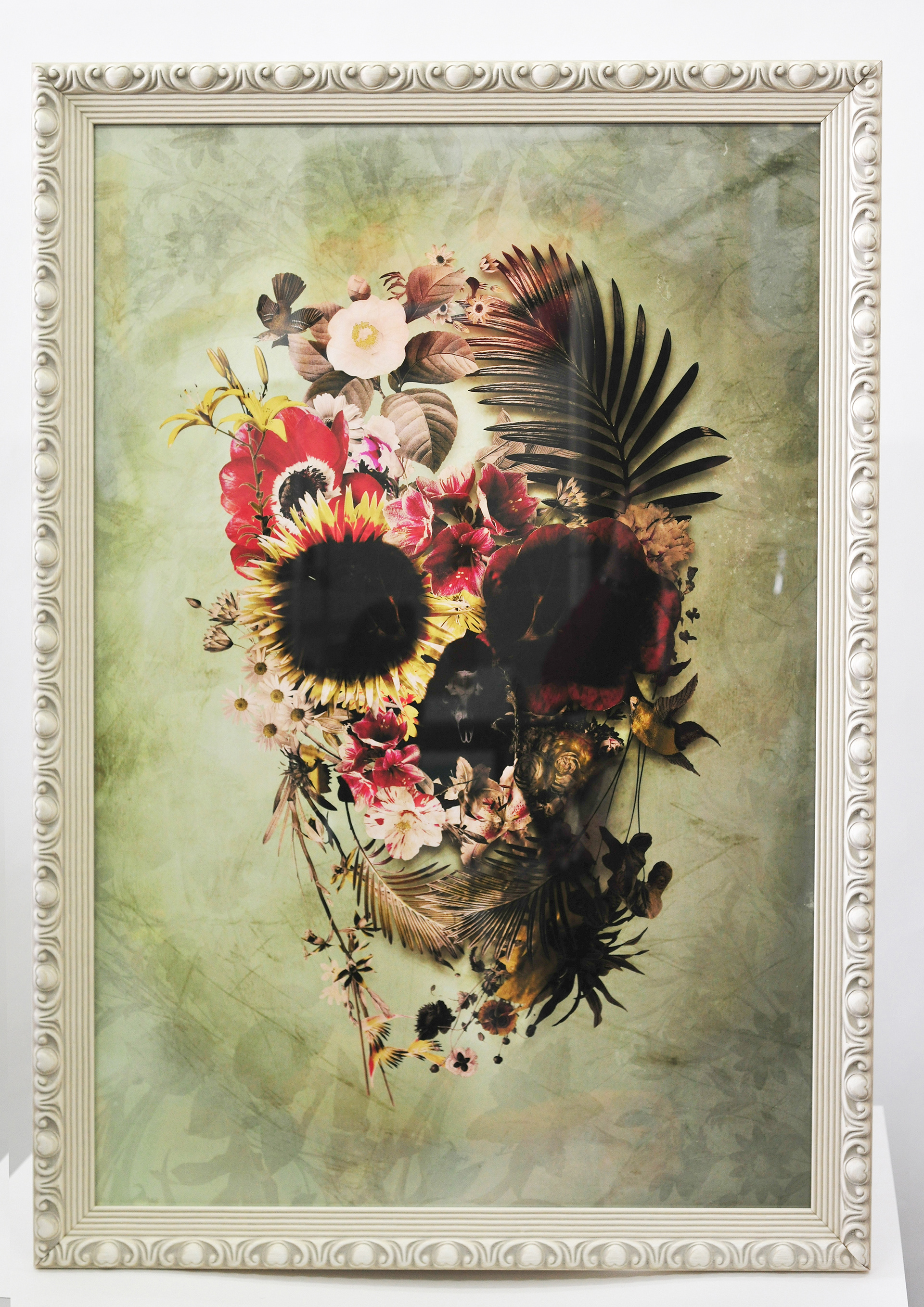 Bone ornate frame