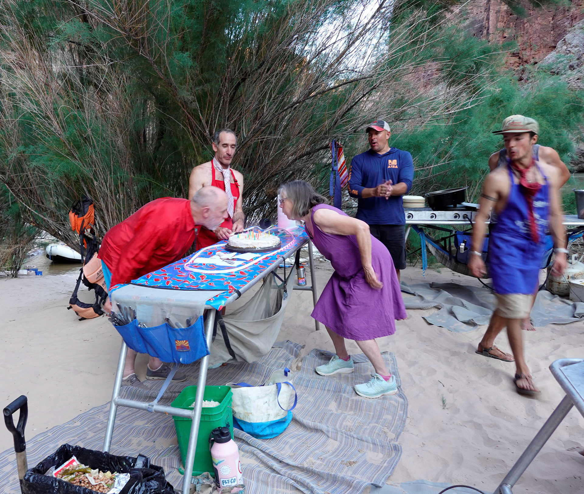 Blow all those candles out