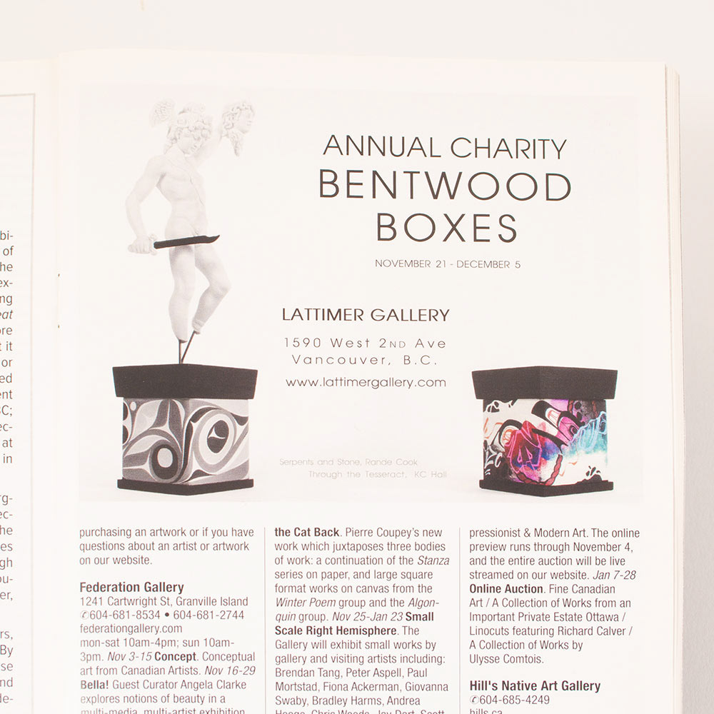 Advertisement inside Preview Magazine