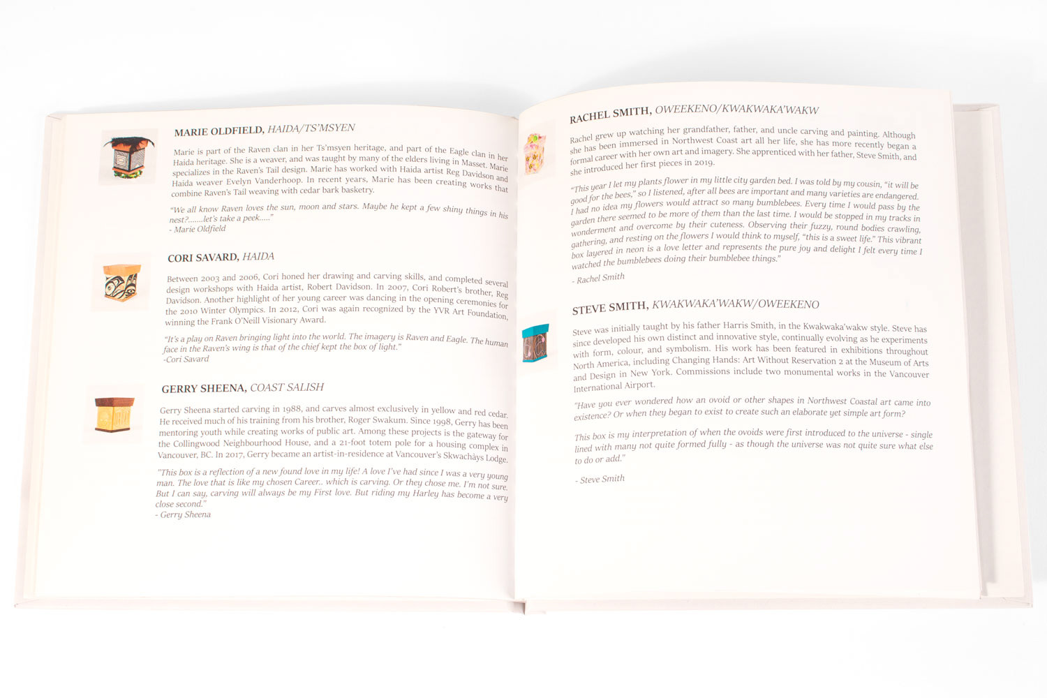Lattimer Gallery Charity Box Catalog Bio's & Statements