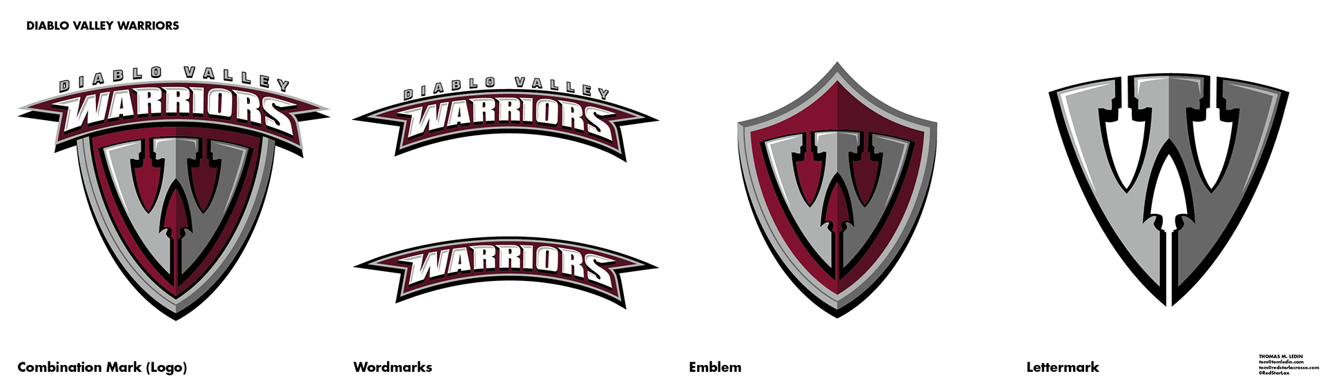 Diablo Valley Warriors Logo Set