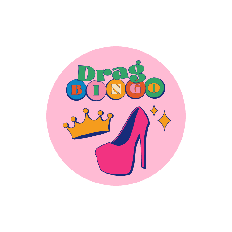 Drag Bingo Button Design