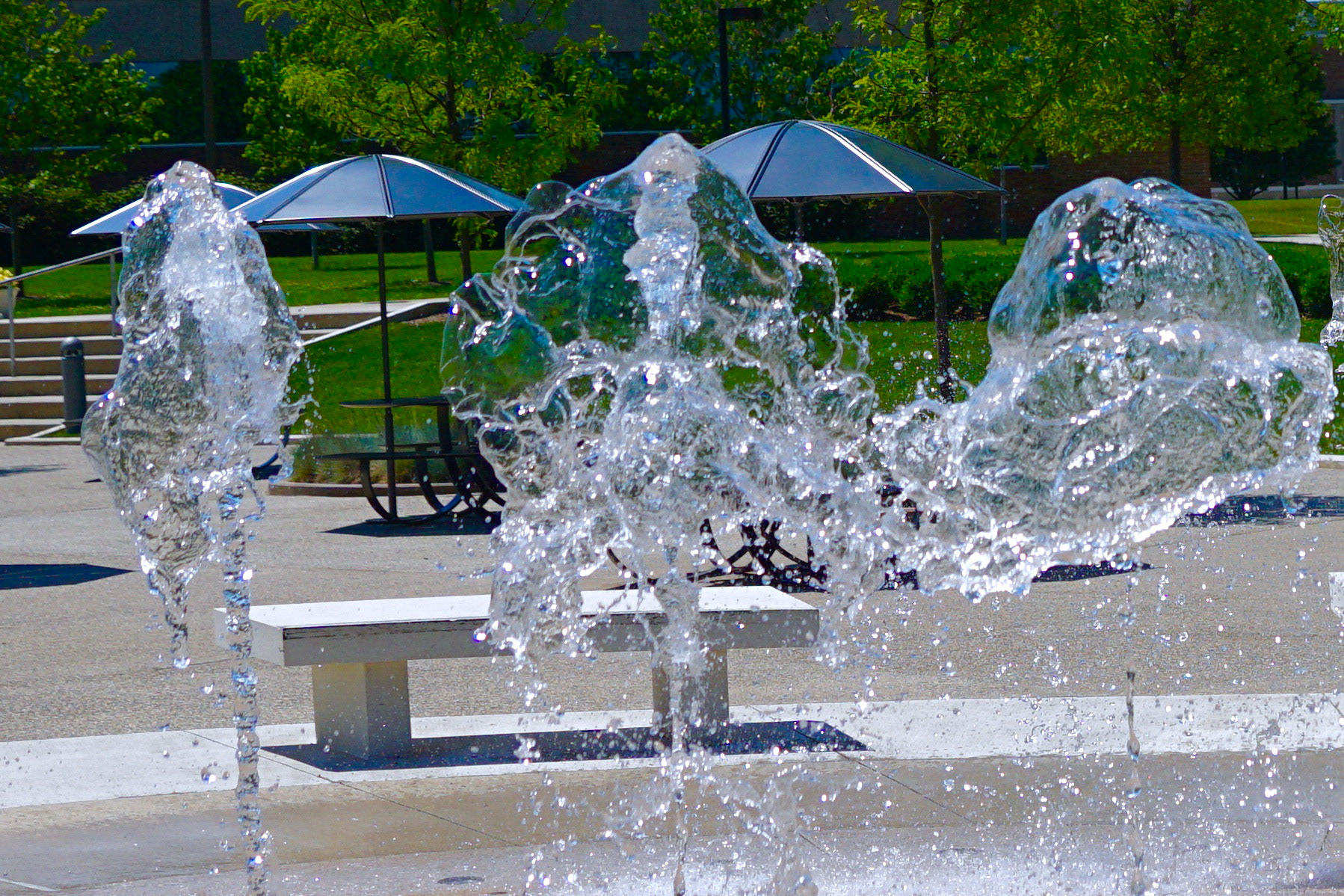 Clock Tower Water Fountain