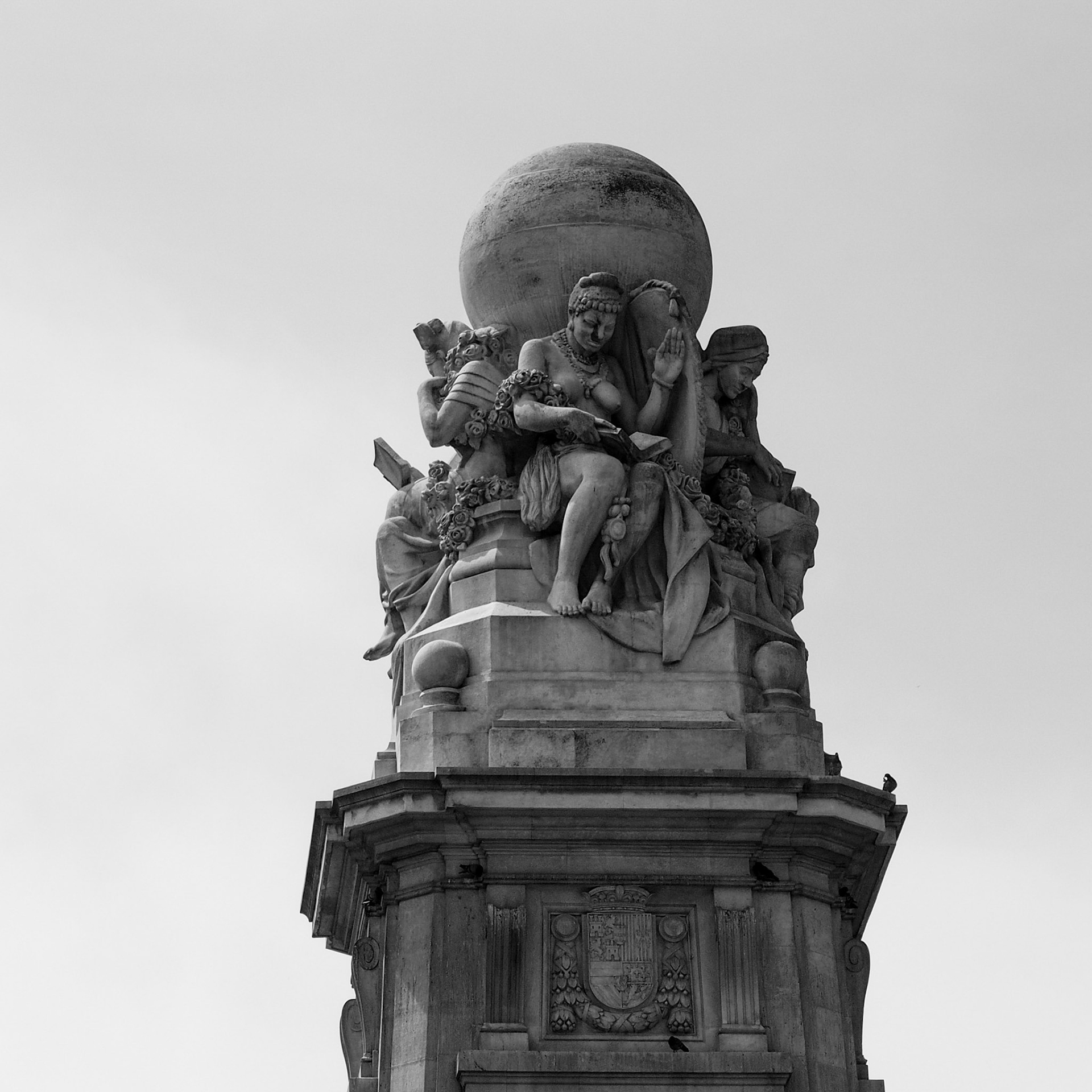 Monument to Cervantes at Plaza de España (detail), Madrid, ©2015 Dirk Banda