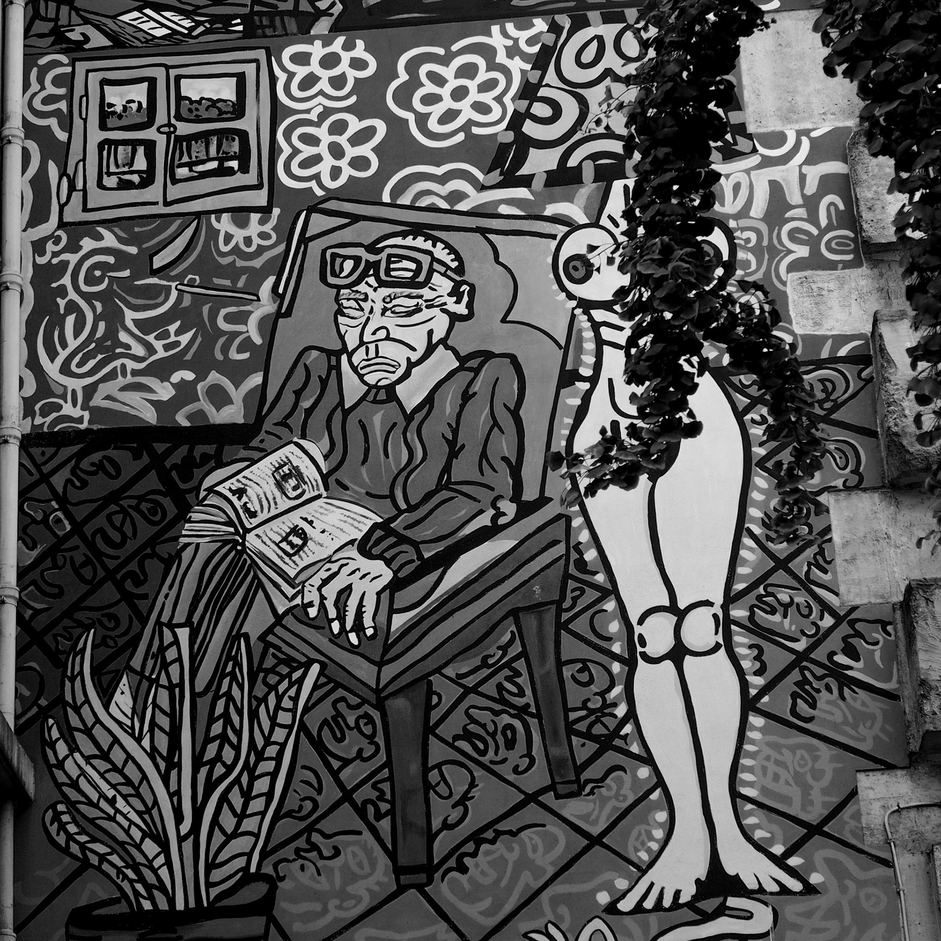 Mural, Rue des Archives, Paris, ©2015 Dirk Banda