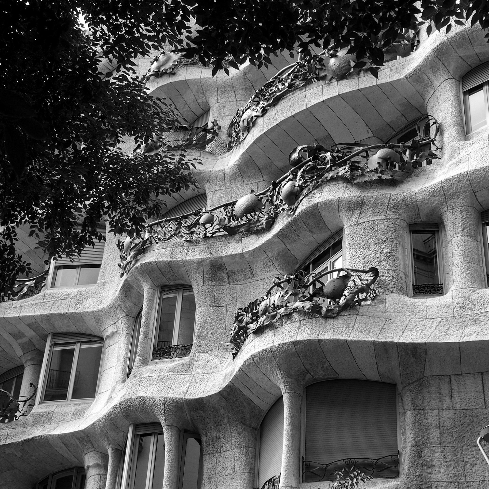 Casa Mila by Gaudi, Barcelona, ©2015 Dirk Banda