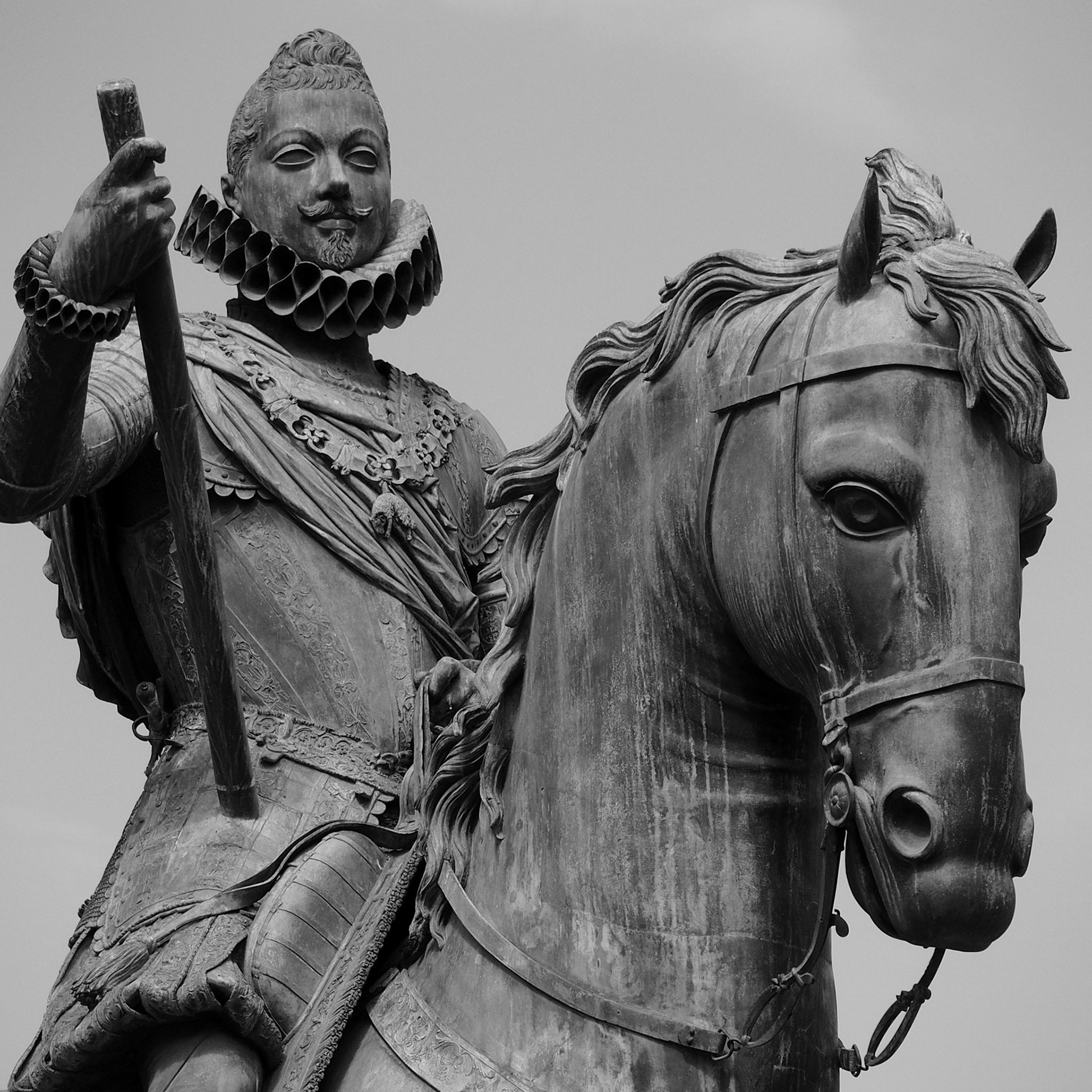 King Philip III (detail), Plaza Mayor, Madrid, ©2015 Dirk Banda