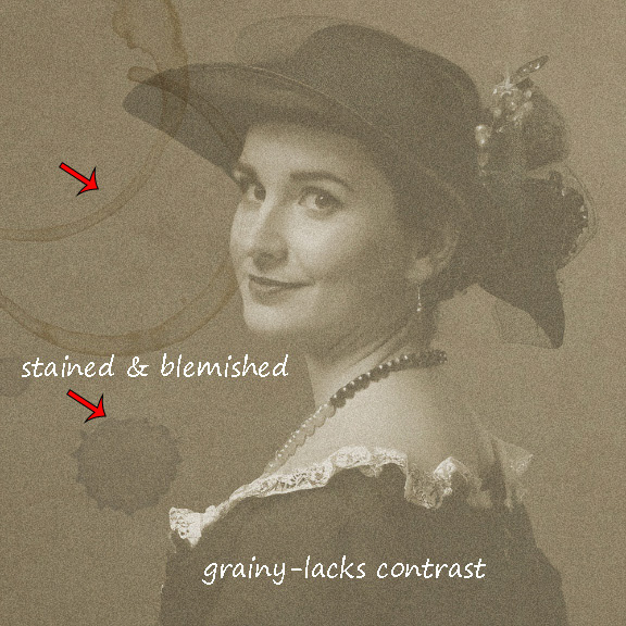 Victorian portrait (damaged)