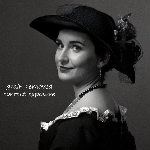 Victorian portrait enhanced