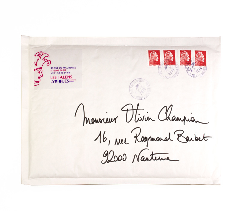 Sitcker enveloppe