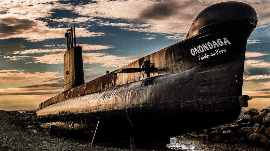 The Onondaga Submarine in Rimouski, QC