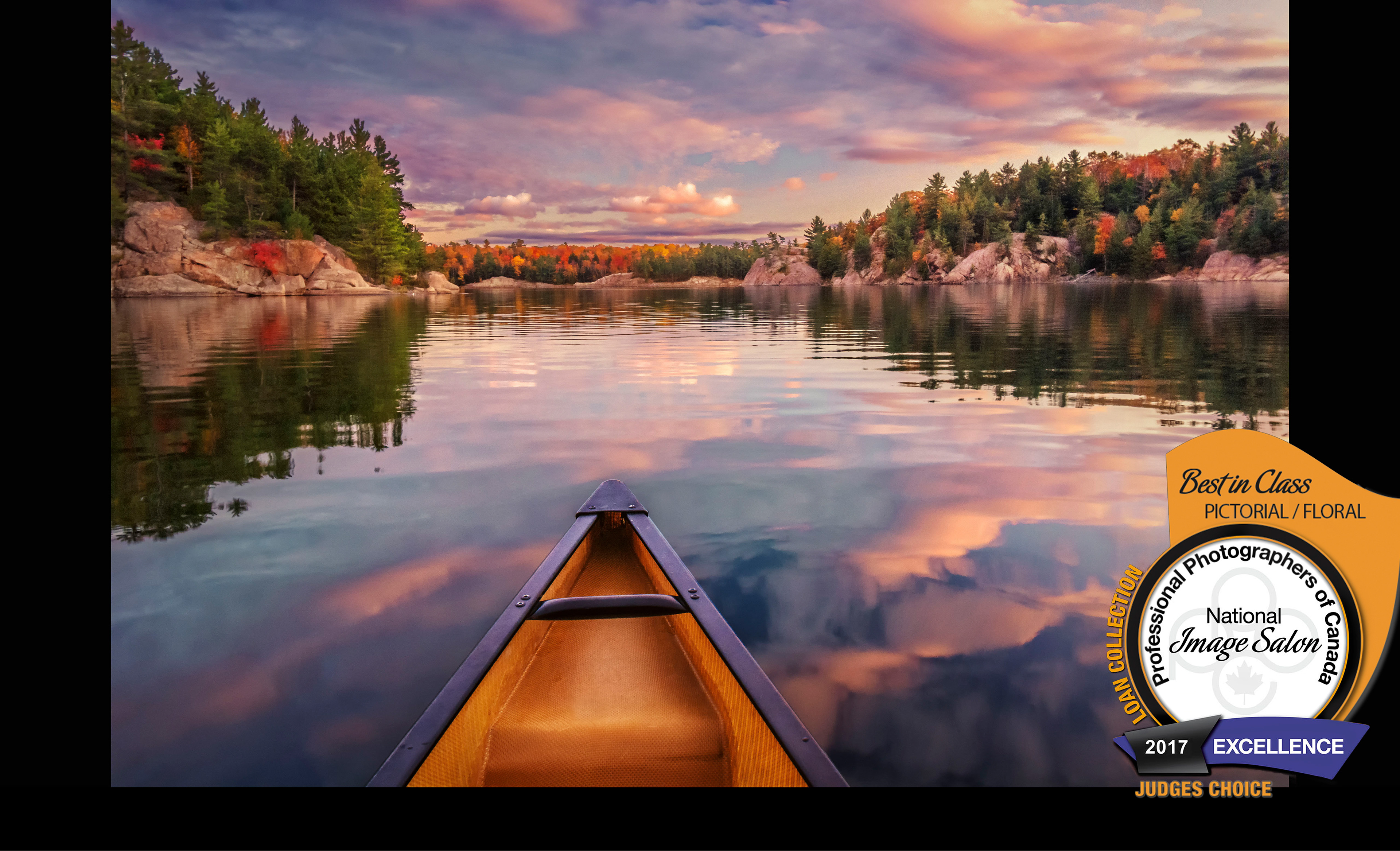 A beautiful sunset in Killarney Provincial Park, Ontario