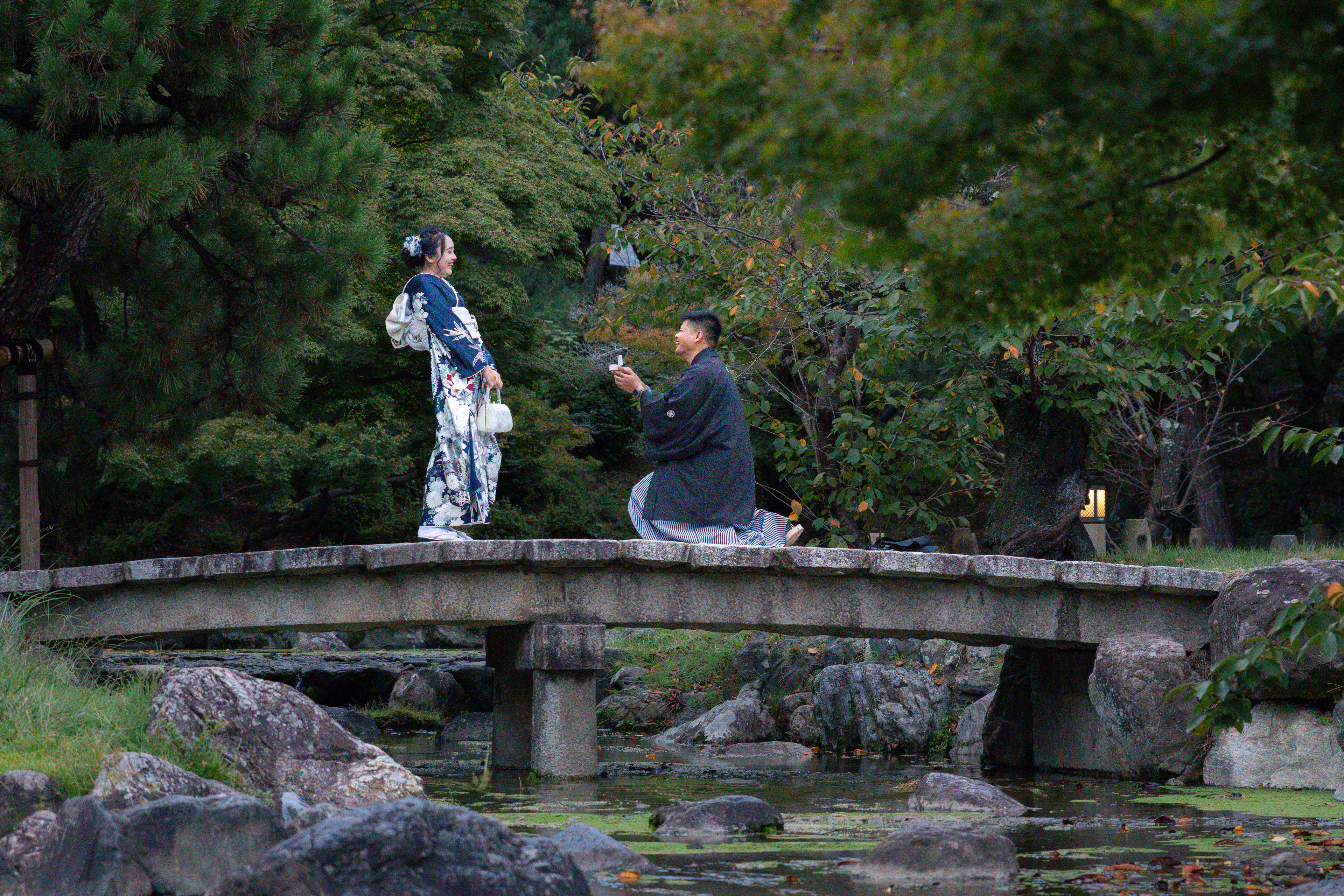 he popped the question