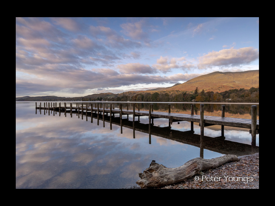 A Pier on Coniston Water in the English Lake District