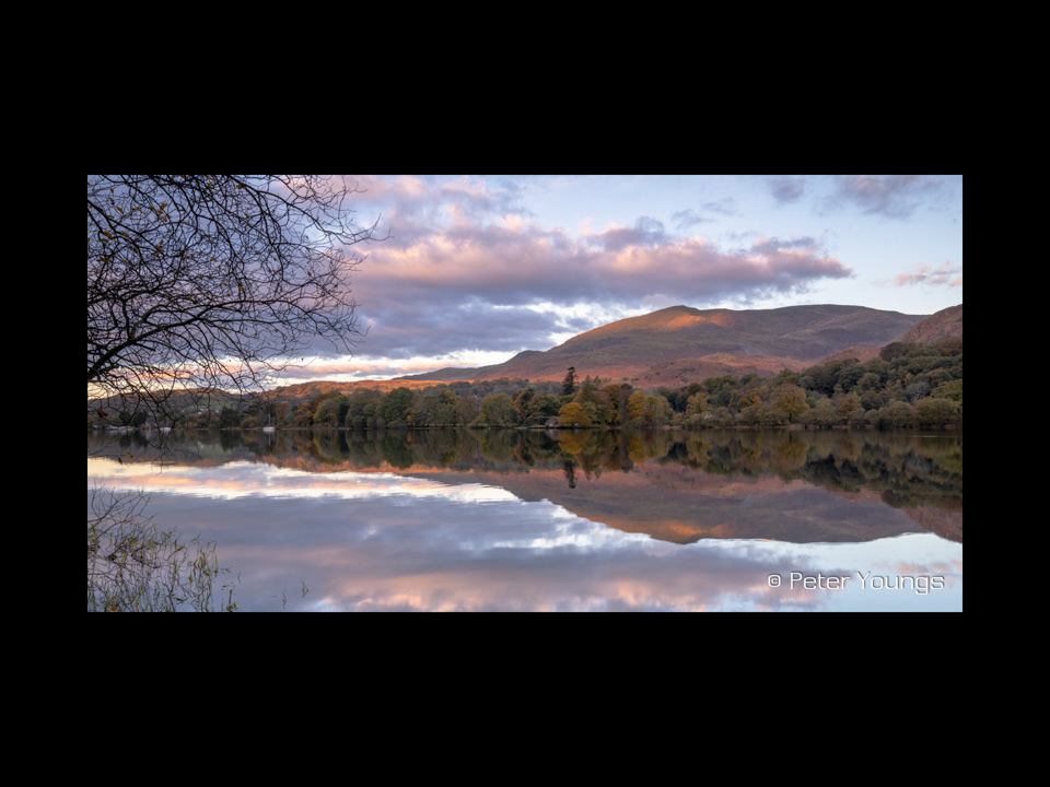 The Old Man of Coniston Beyond Coniston Water in the English Lake District