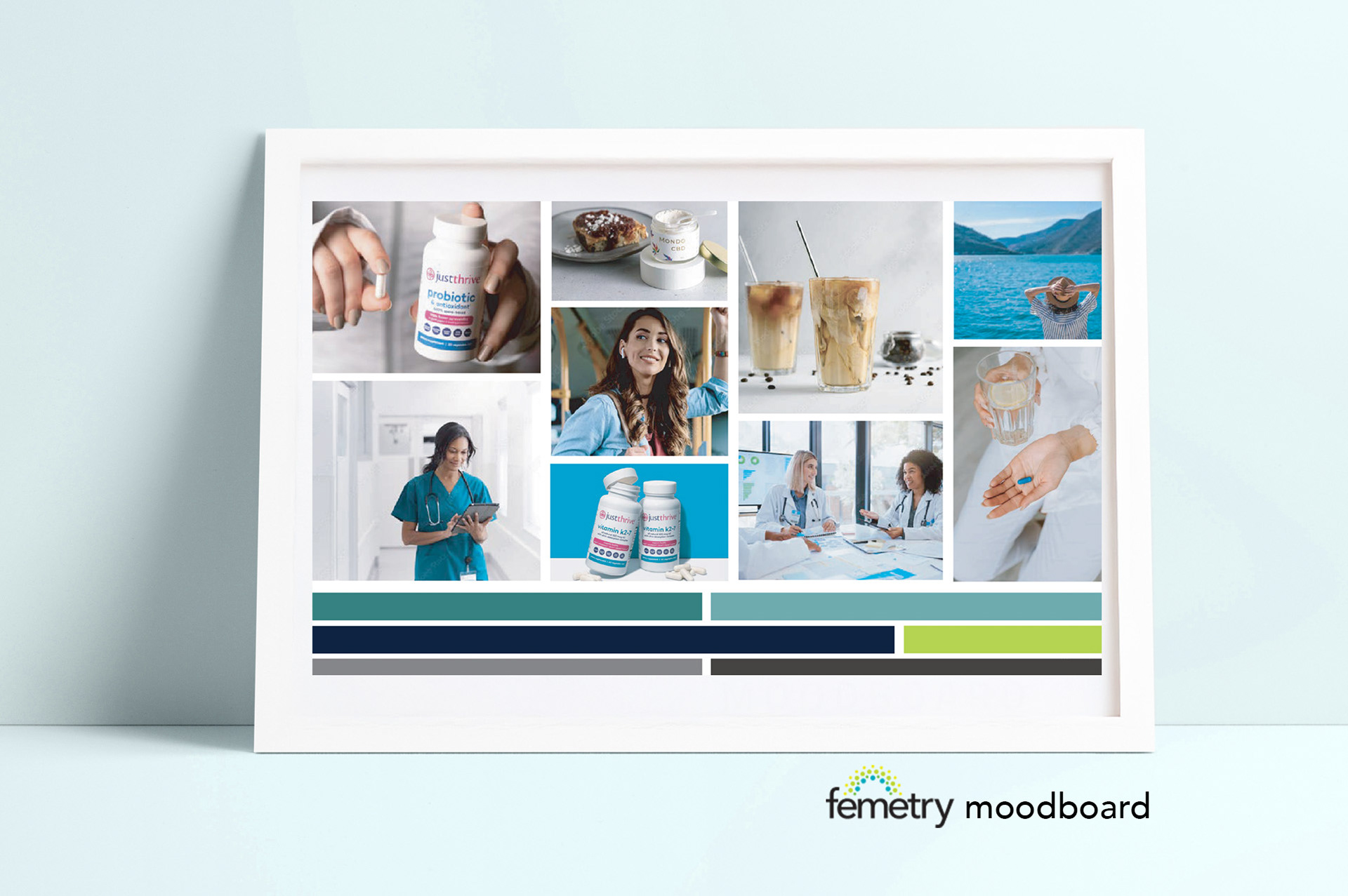 Femetry brand moodboard