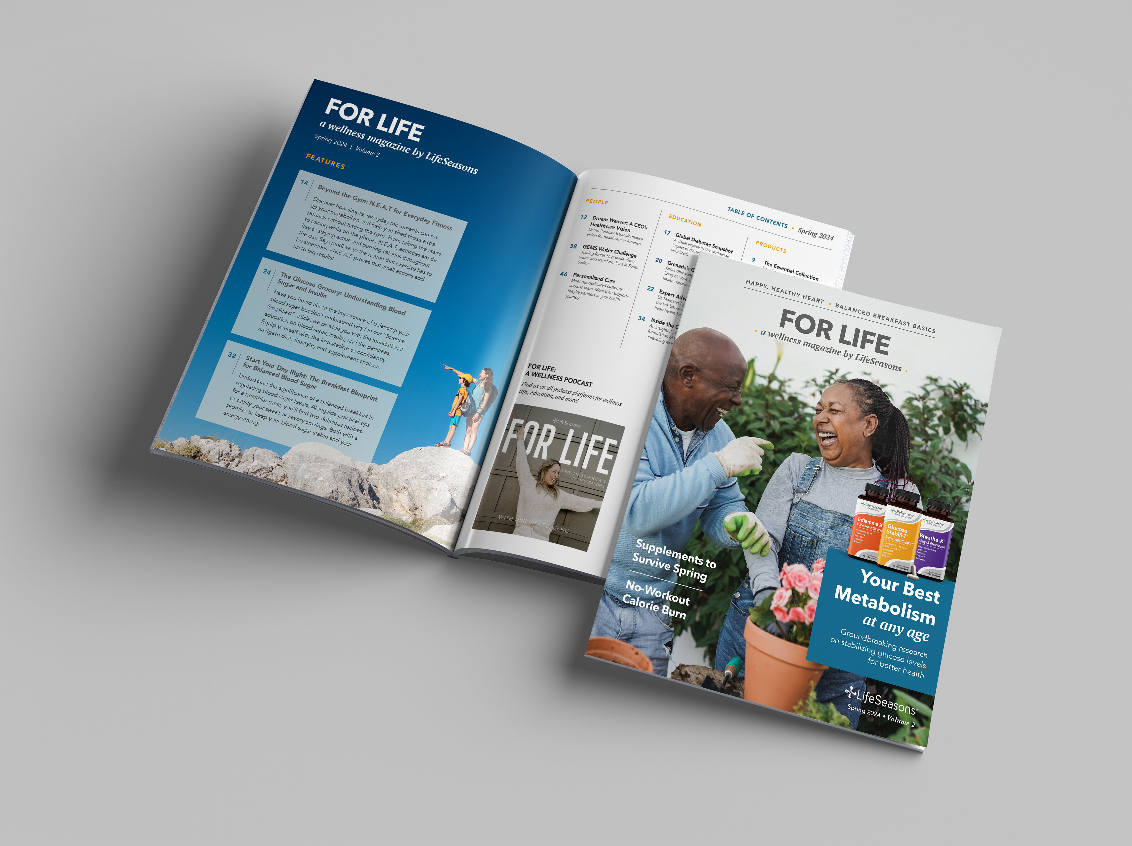 For Life quarterly 50-page lifestyle magazine and catalog