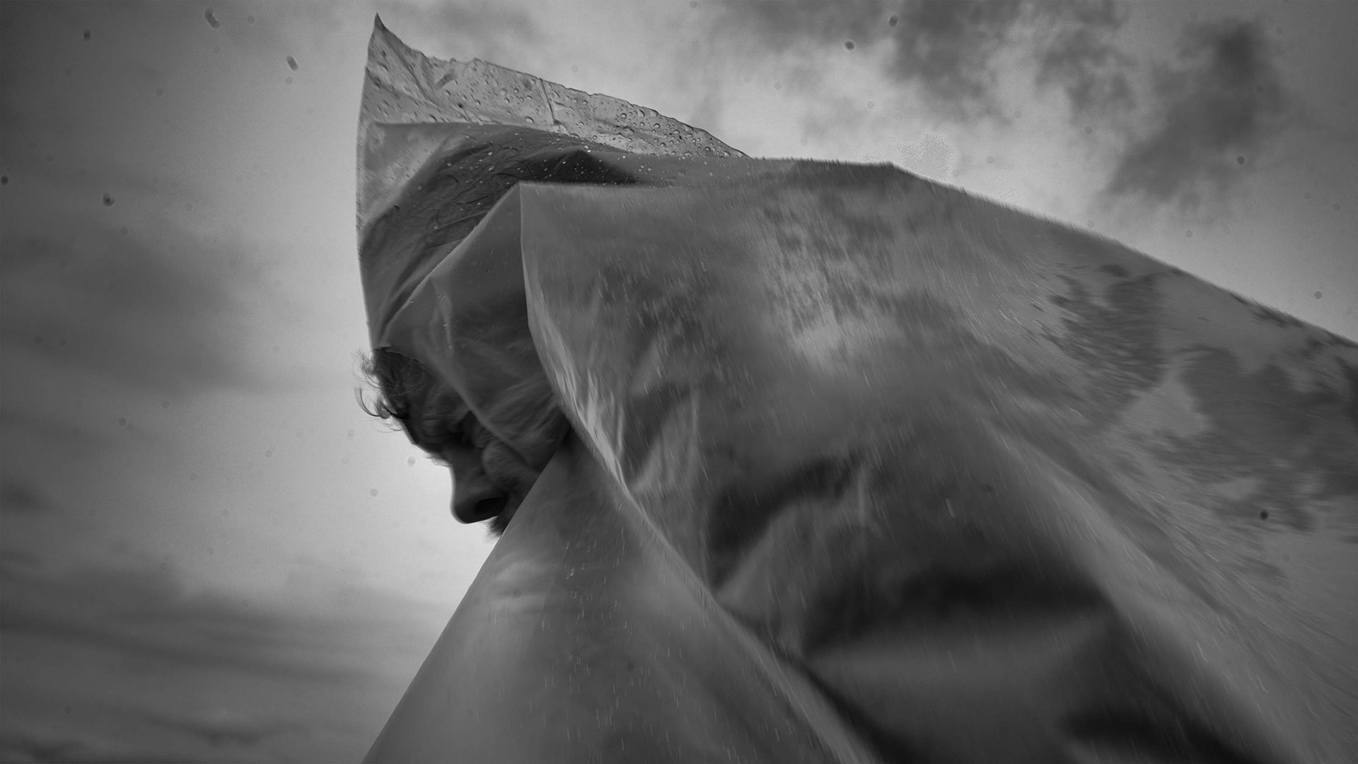 A pilgrim during the procession