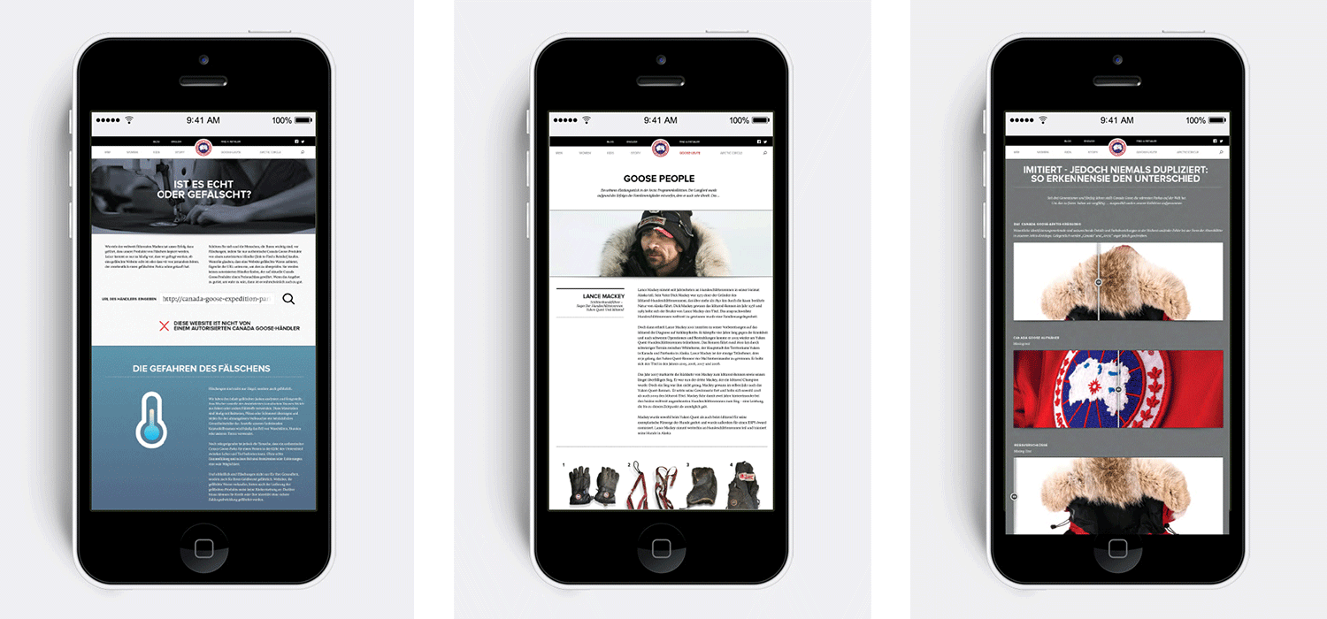 Canada goose hotsell web app