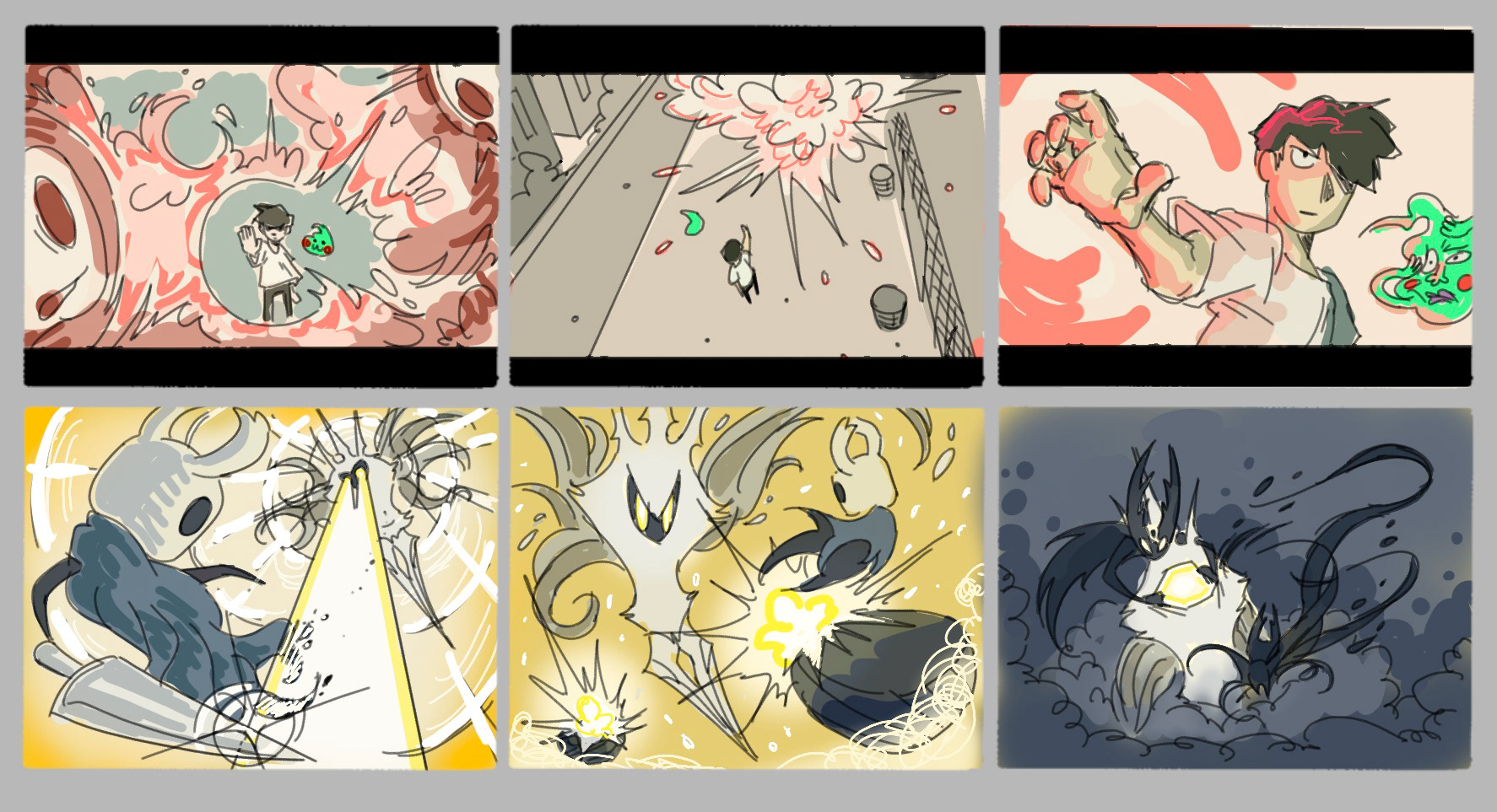 "Mob Psycho 100" & "Hollow Knight" concepts