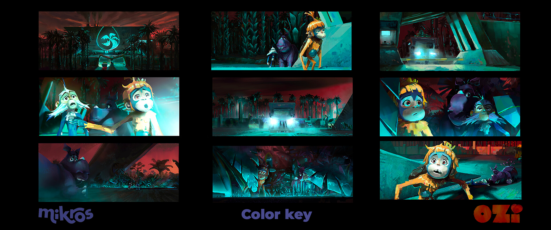 Ozi: Voice of the Forest – color key frames, Mikros Animation, Benjamin Guillon