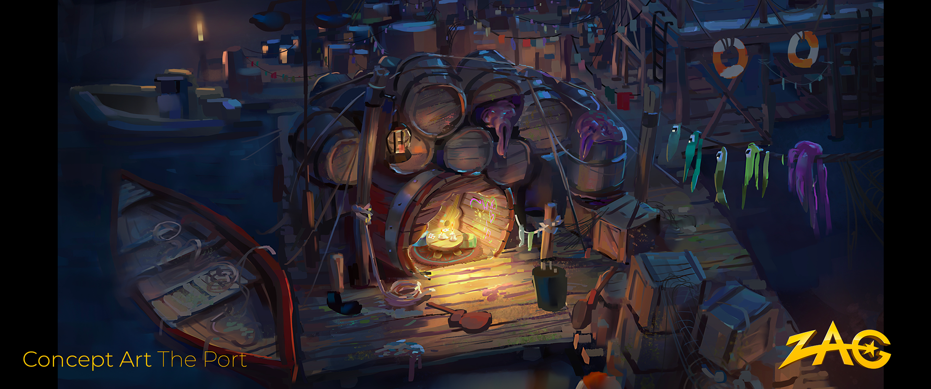 Concept art of the port for Melody at Zagtoon Miraculous Ladybug– Benjamin Guillon