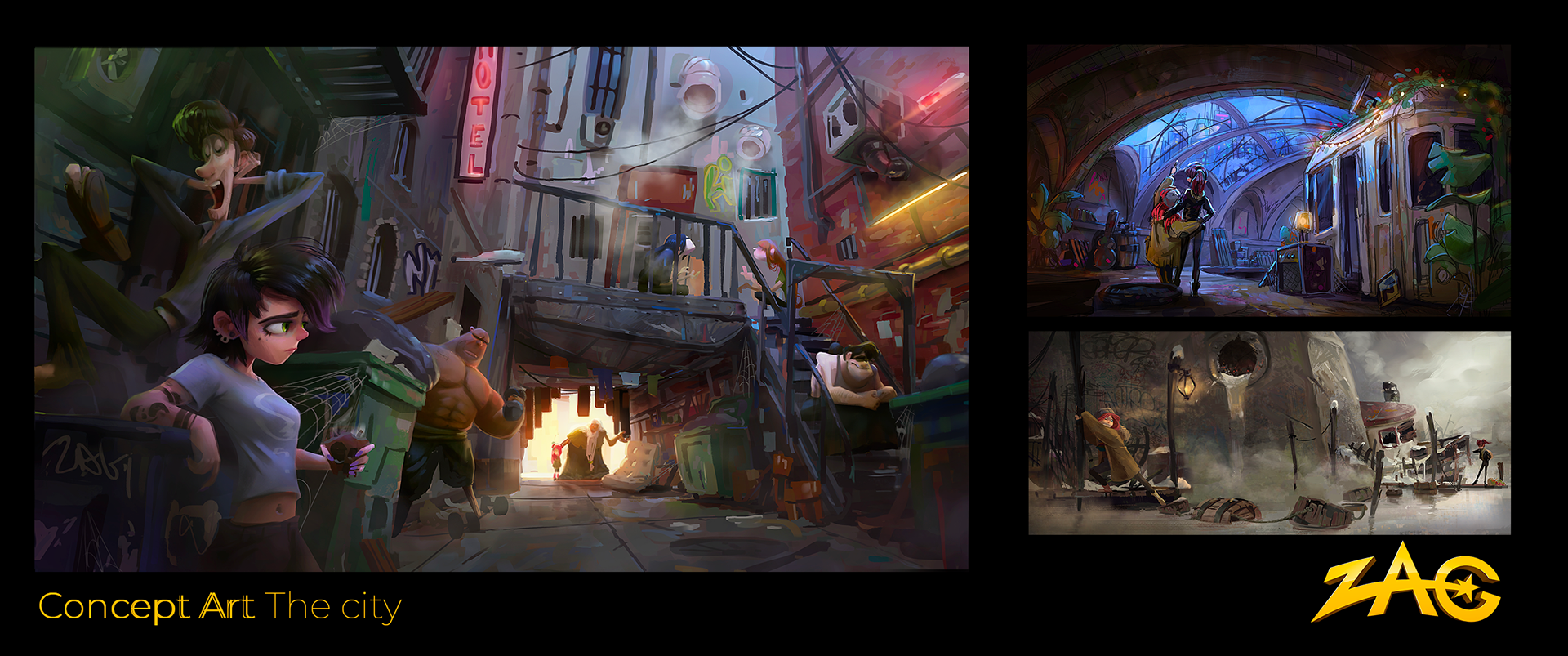 Concept art of the cNew York city for Melody at Zagtoon Miraculous Ladybug– Benjamin Guillon