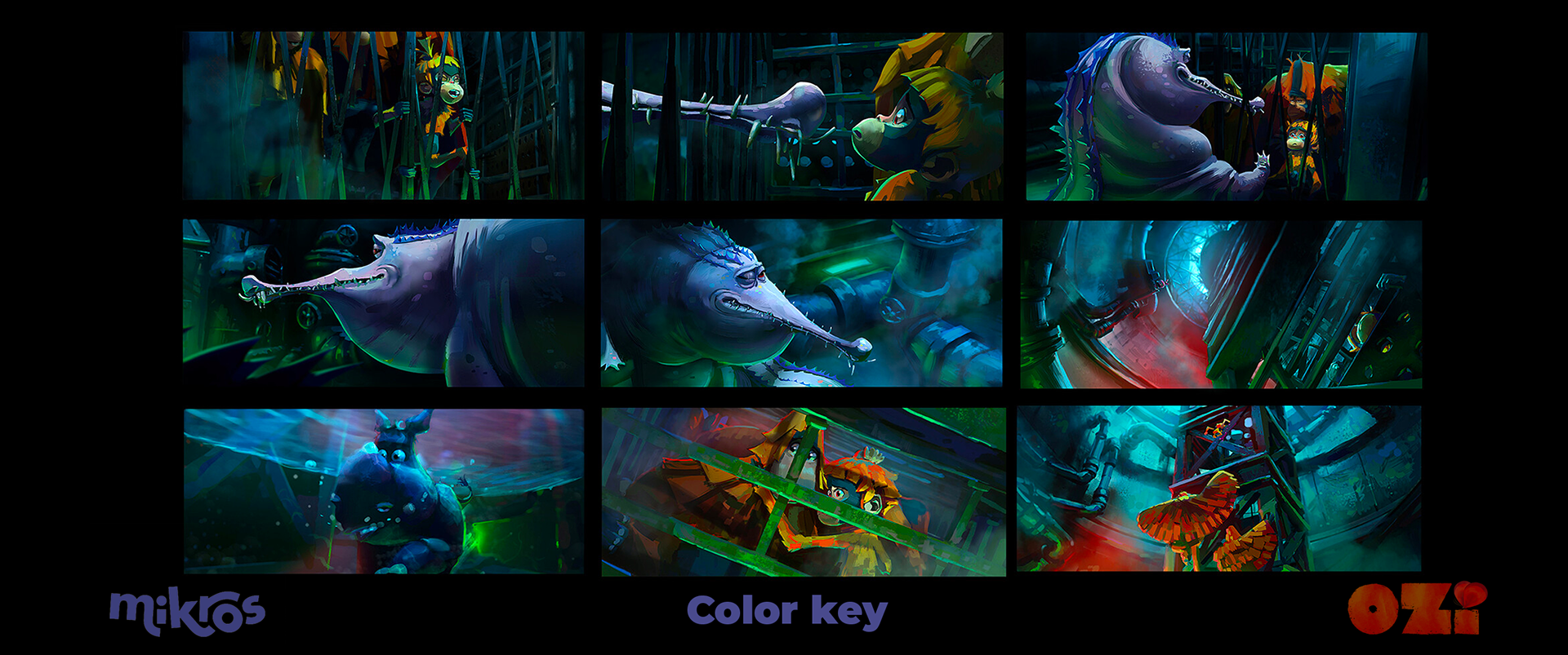 Ozi: Voice of the Forest – creature color scripts, Mikros Animation, Benjamin Guillon