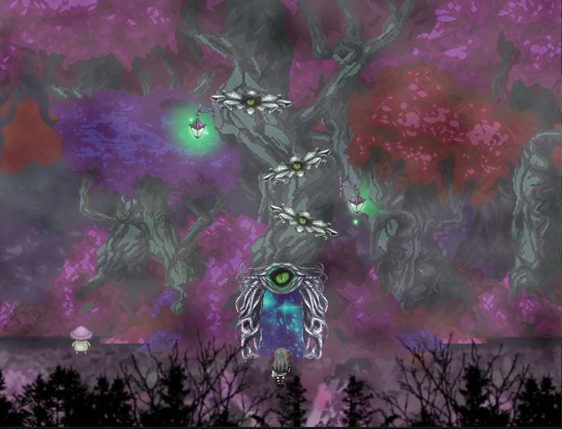Amazing hand animated parallax mapping creates the illusion of depth and mystery.