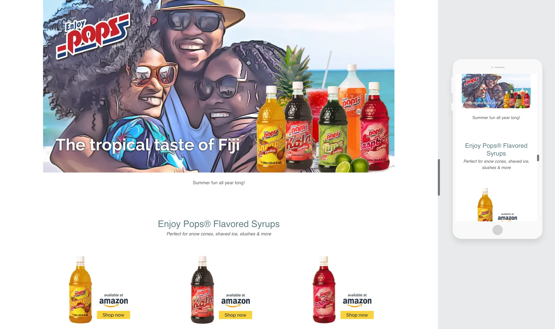 Frezco Beverages USA website.