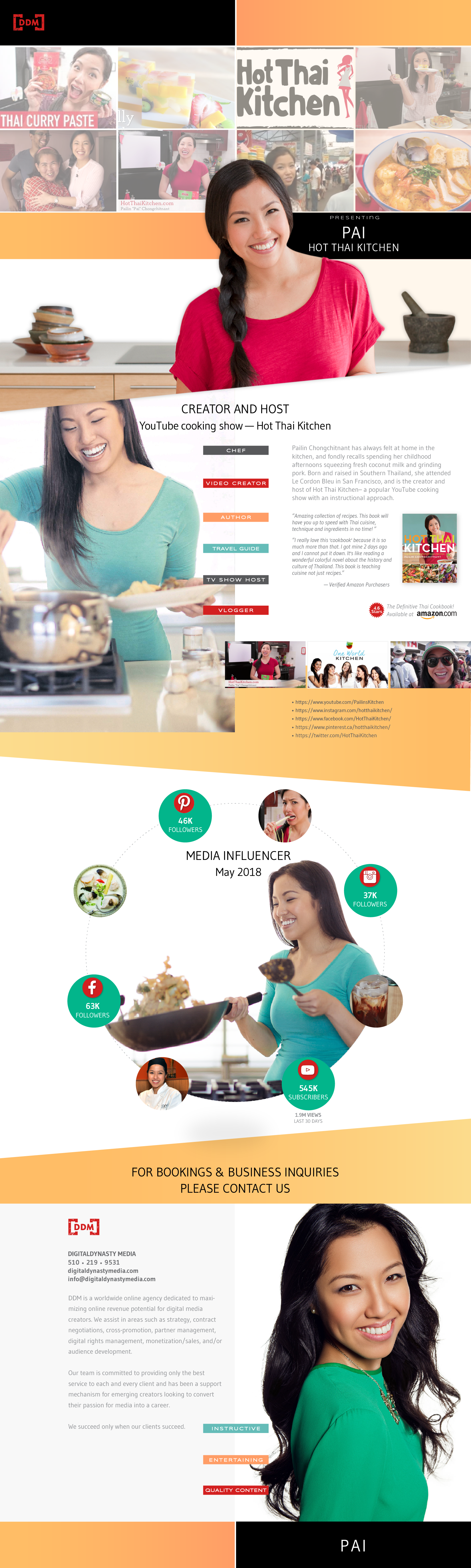 Digital Dynasty Media: Hot Thai Kitchen. Used DDM email marketing brochure template for Hot Thai Kitchen.