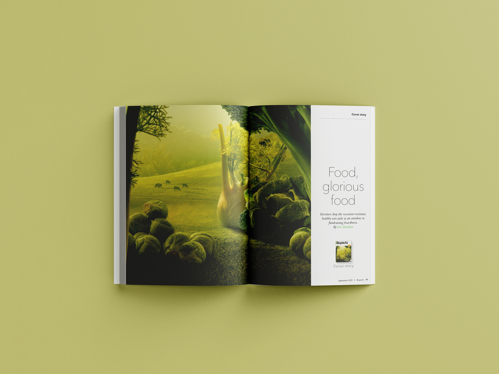 Cover story pages from the Buyouts September 2023 issue