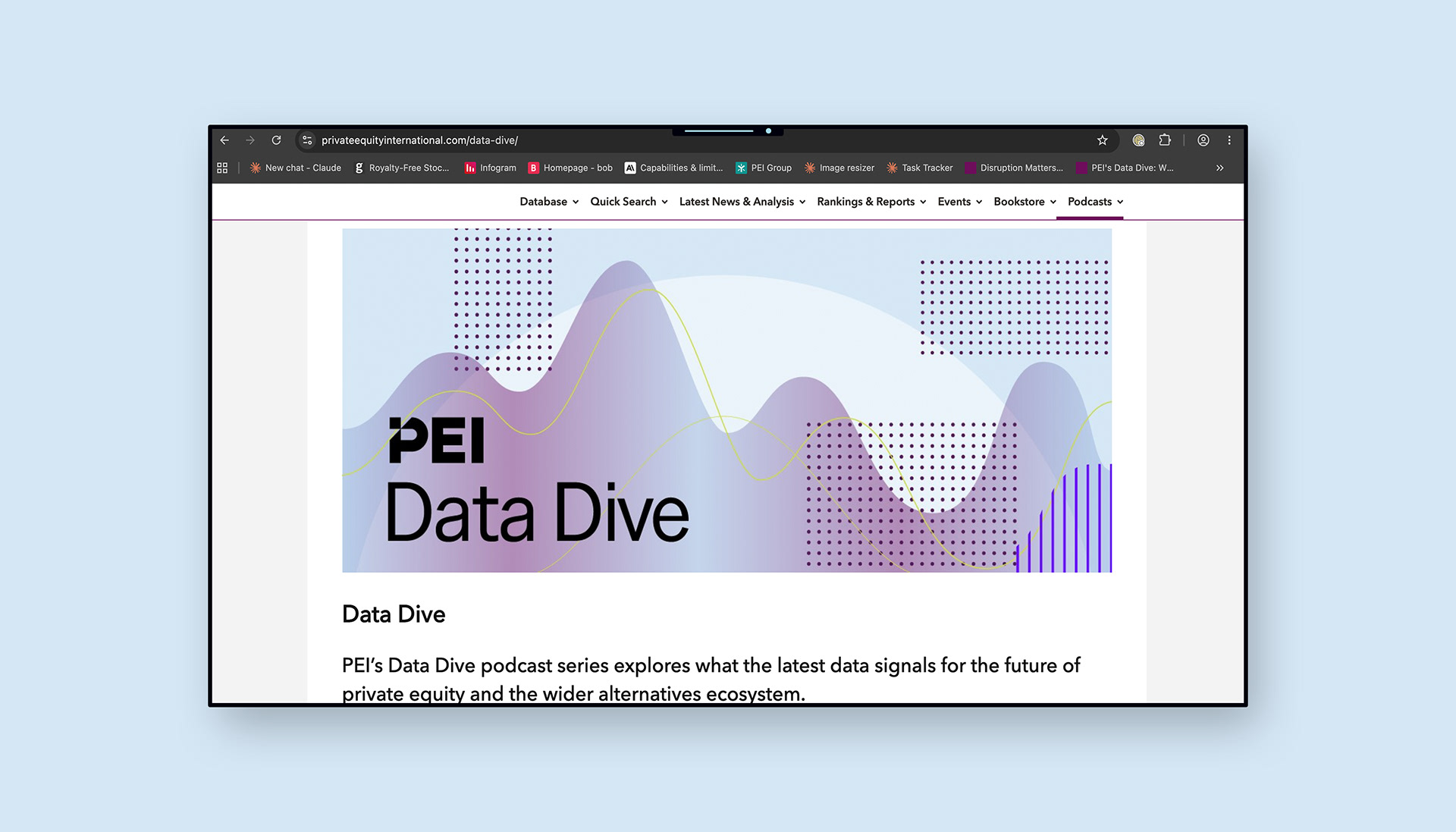 Homepage banner design