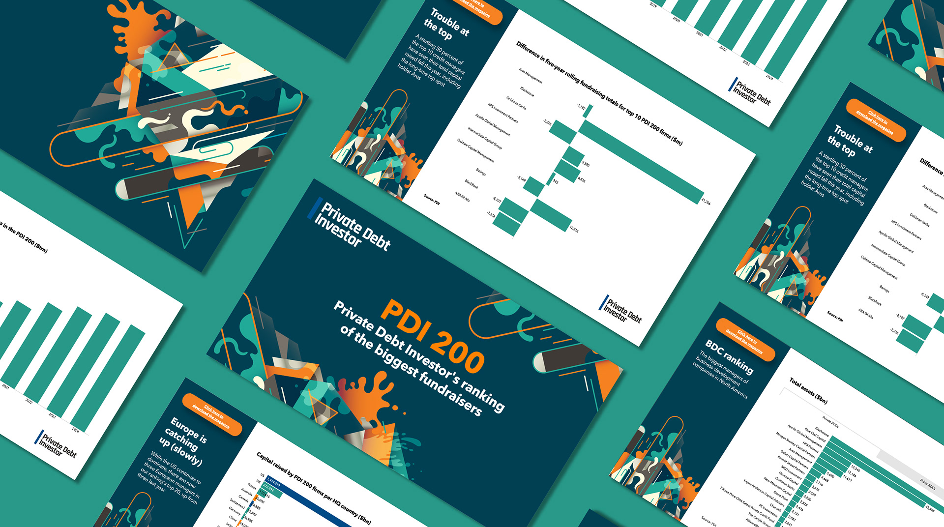 Infogram presentation for Private Debt Investor's 'PDI 200'