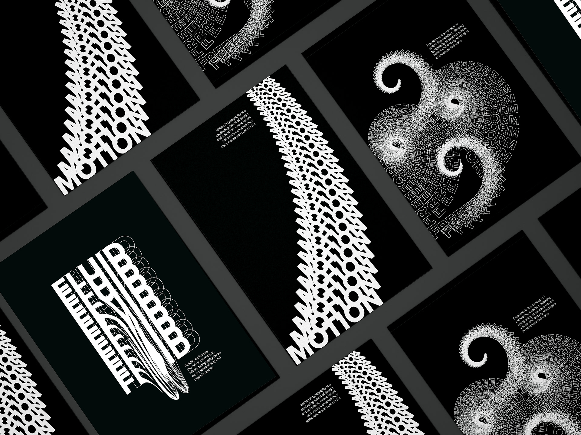 Typography in Design posters