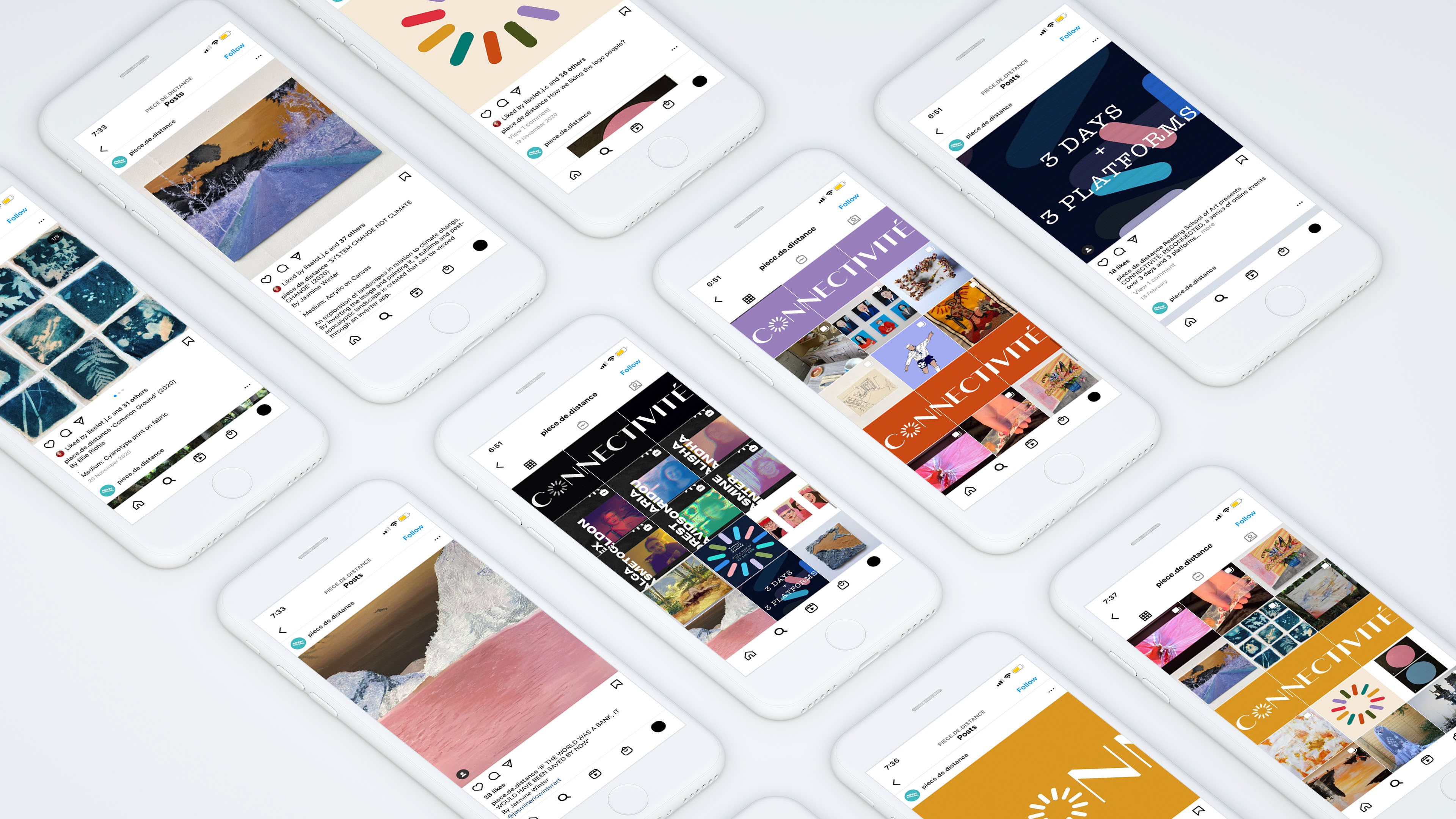 Instagram page and posts