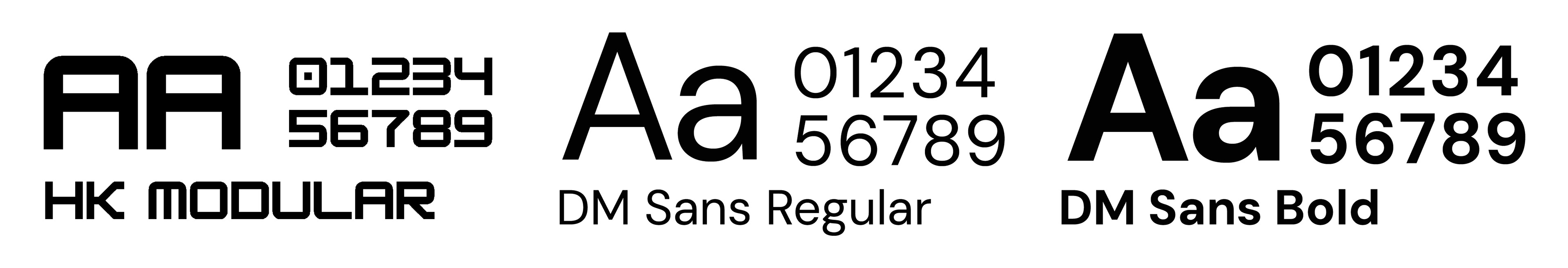 Typefaces