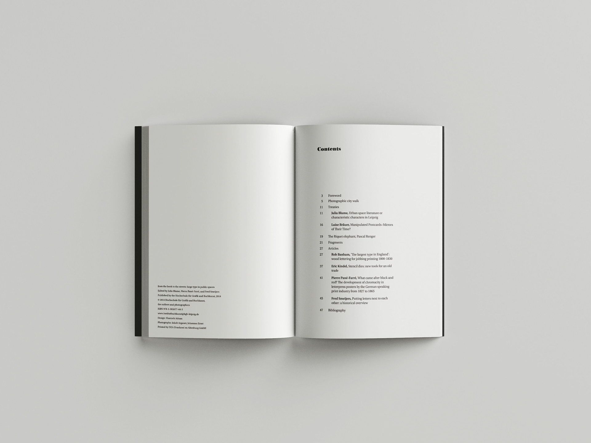 Example of inside pages