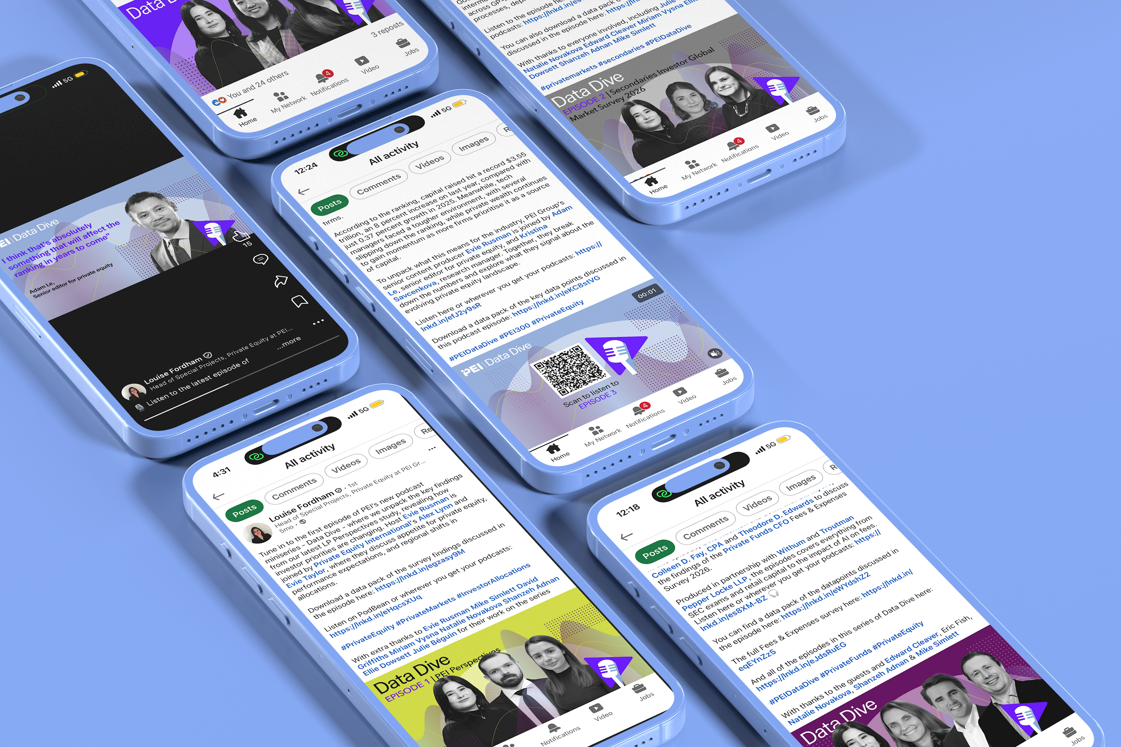 Marketing materials used on social media