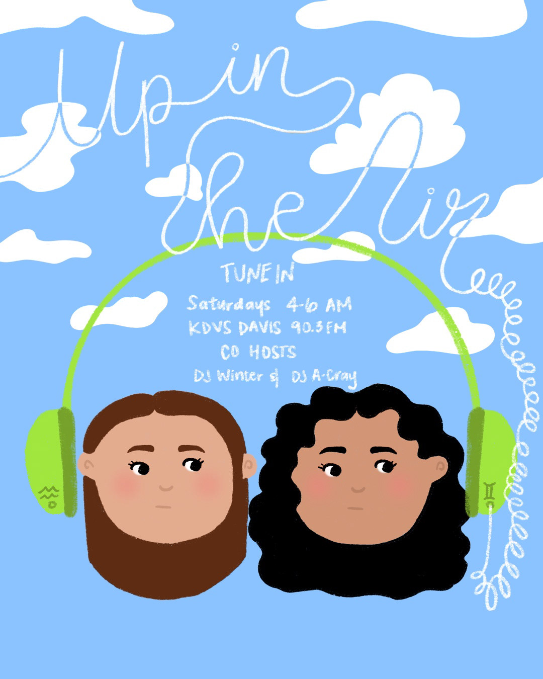 "Up in the Air" Show Poster III. ProCreate. 2022