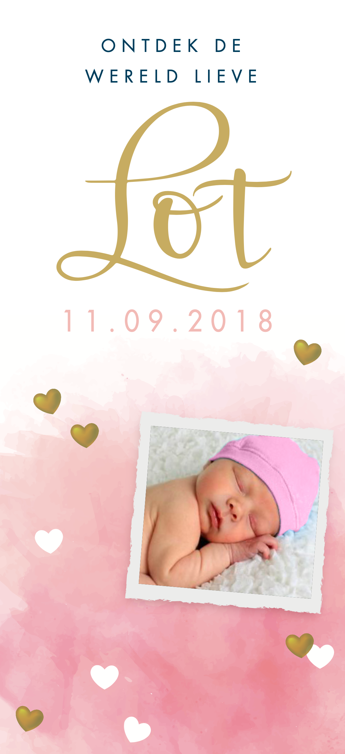 Geboortekaartje Lot (Grafisk)