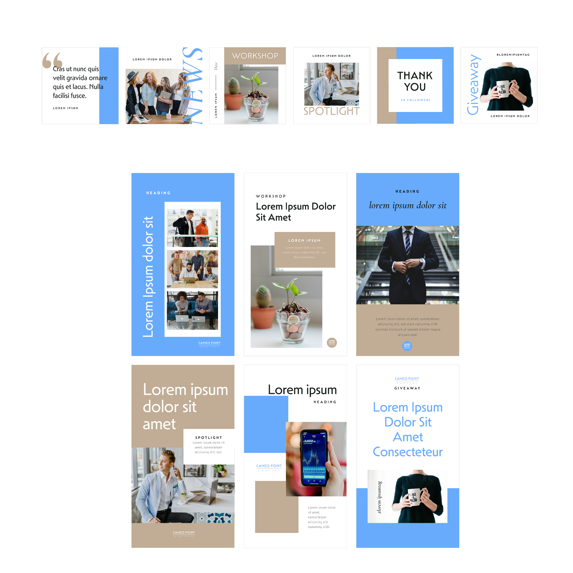 Template for square posts and e-mail