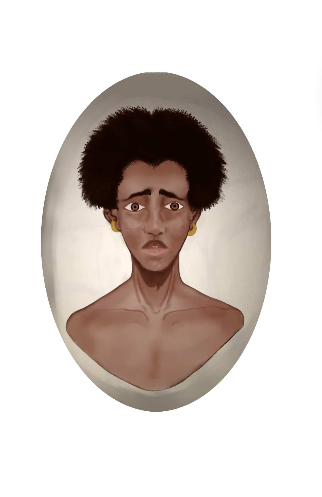 Shock/Disbelief Digital Illustration, 11 x 17in., Krita, Clip Studio Paint, 2021