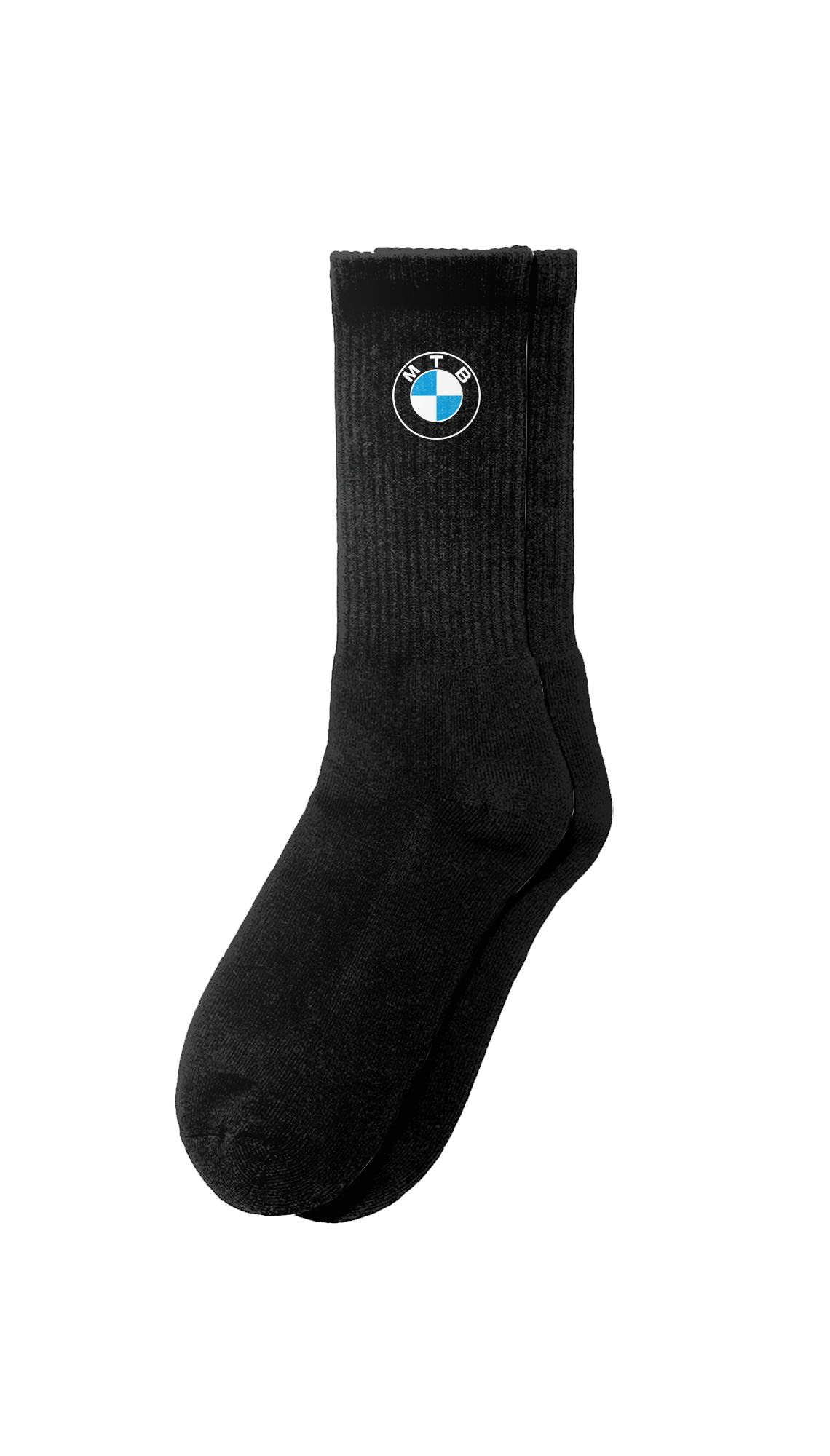 MTB Black Crew Socks
