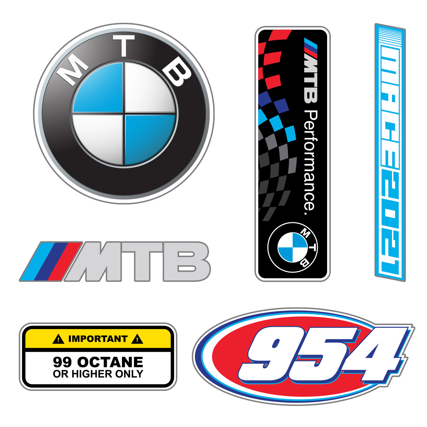 MTB Performance Sticker Pack
