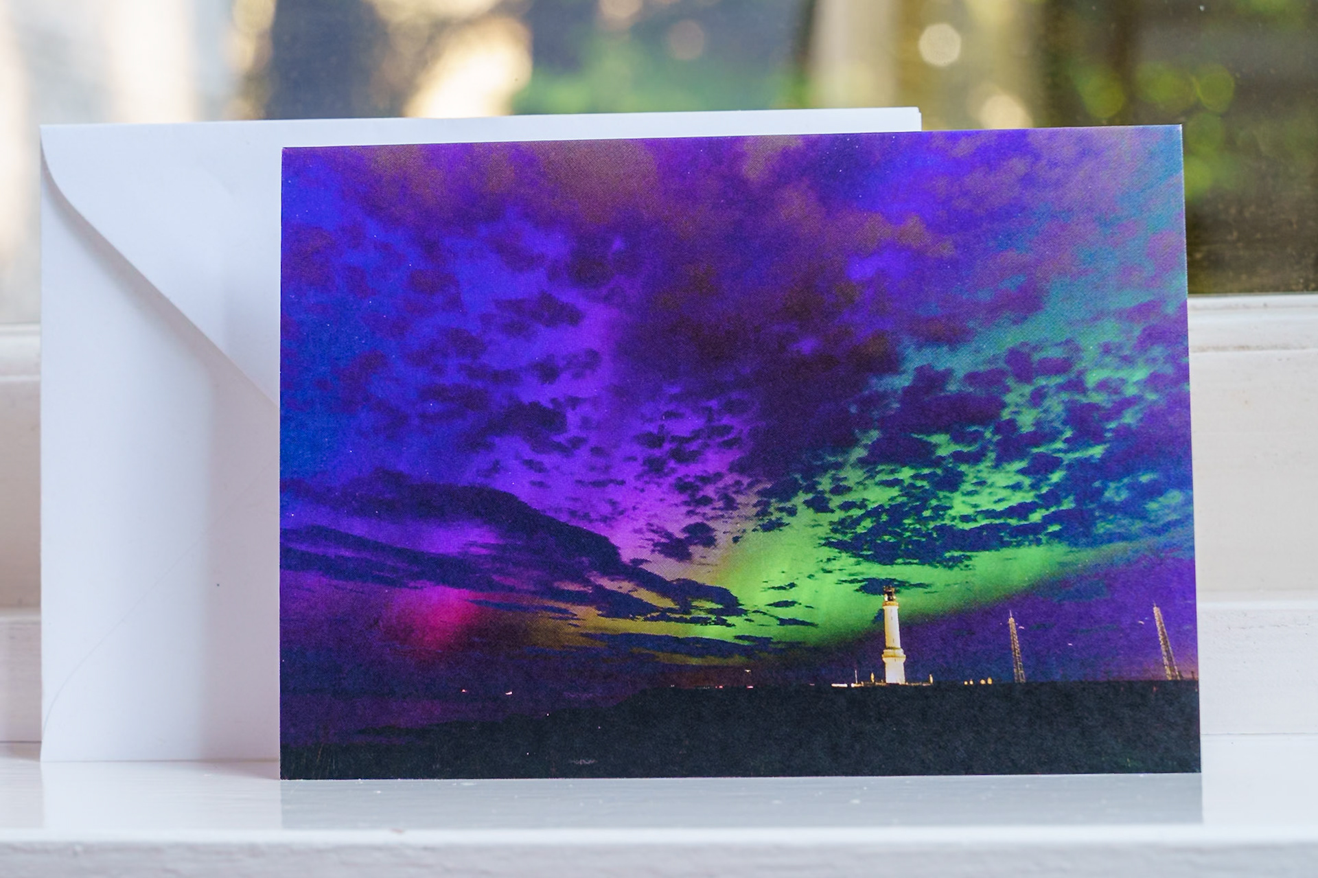 Northern lights over Greyhope bay