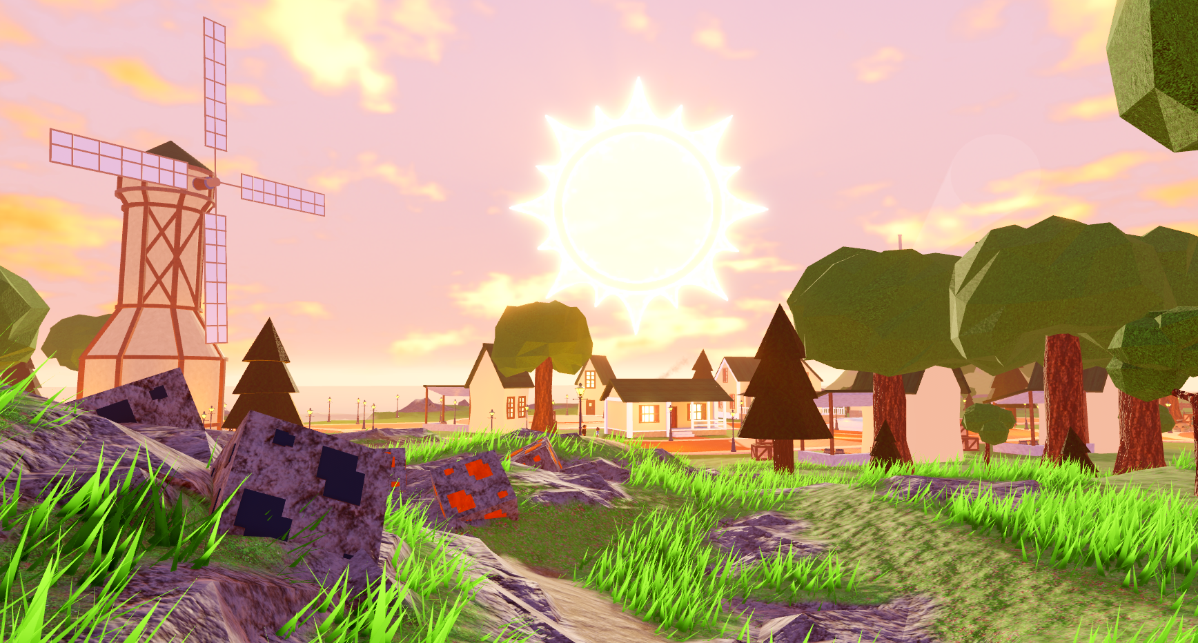 Sunset descends upon the town of SunnyVale