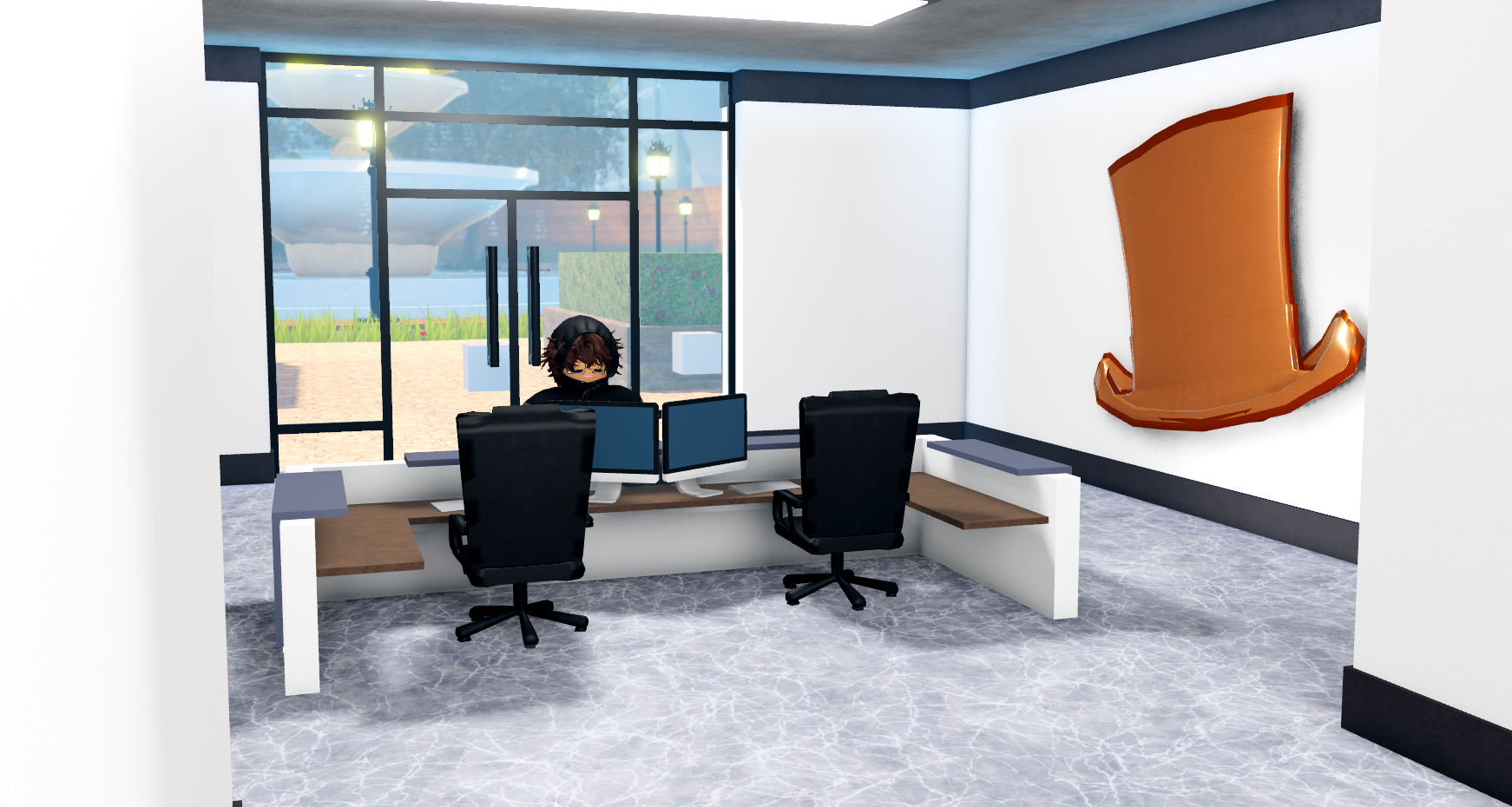 Player now begins buying the building out, starting with the front hall