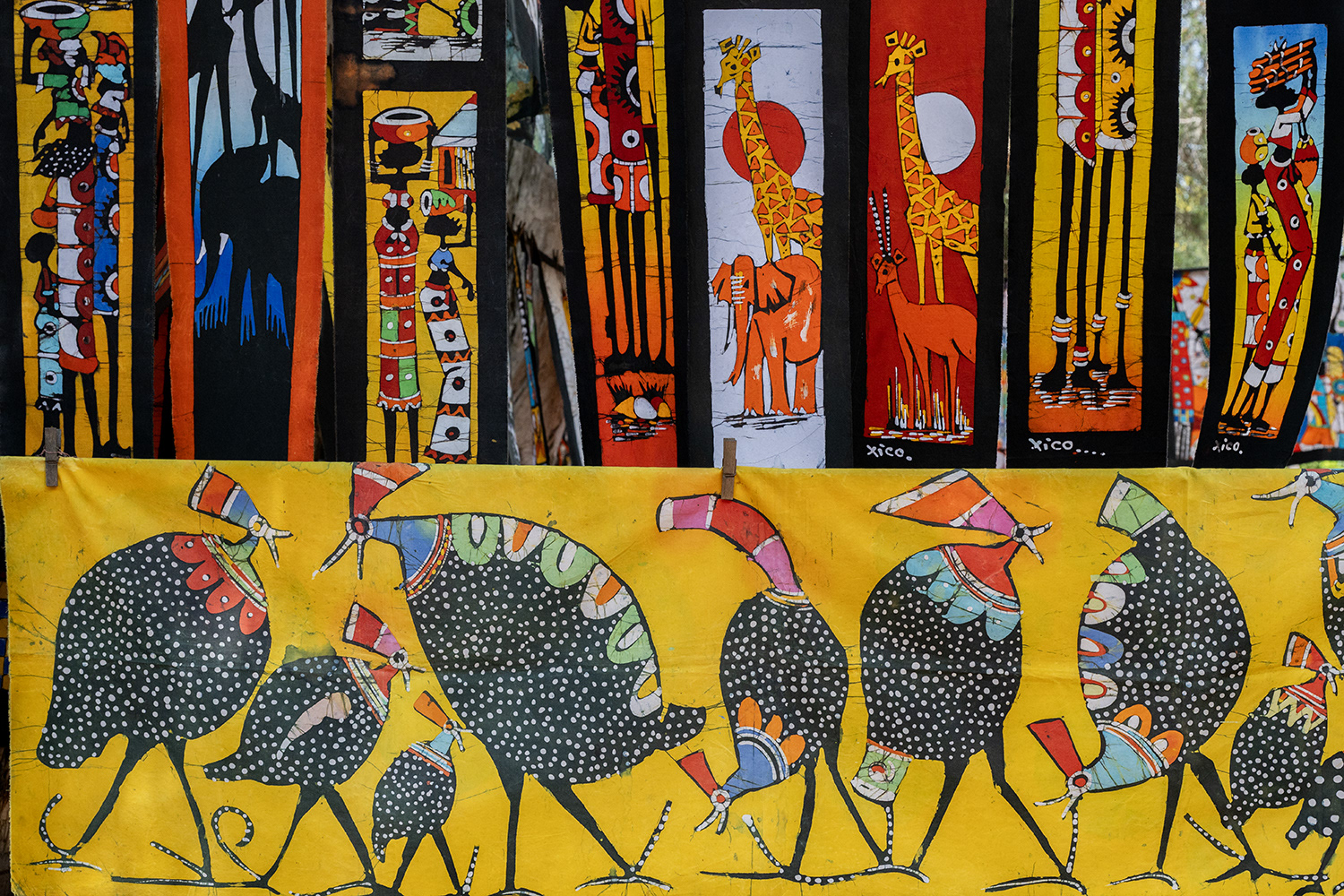 Mozambique, capital city of Maputo, textiles